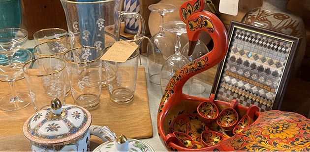 Curiosities in Grow Slow's vintage shop